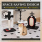 Happy & Polly Gothic Cat Scratcher 3-Pc Set Spooky Scratching Post | 3-Piece Halloween Cat Scratching Set,Tombstone Skul