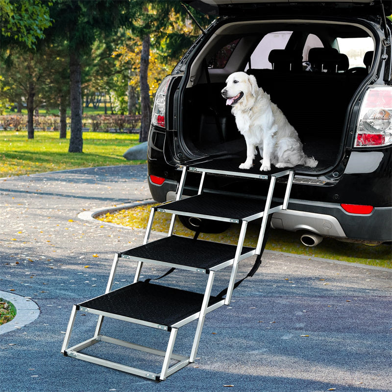 Extra wide pet clearance ramp