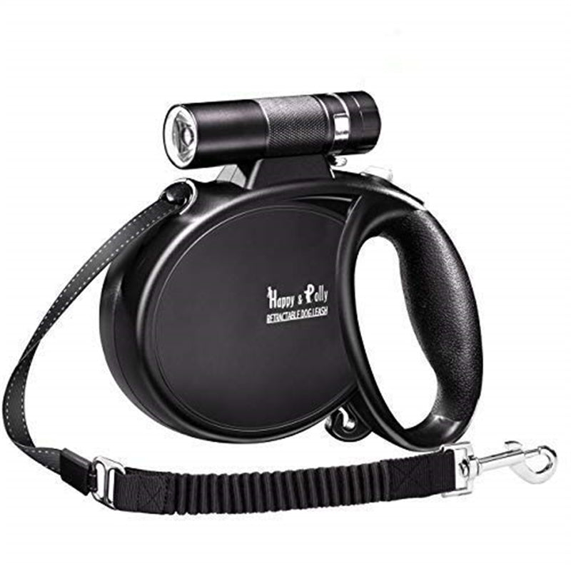 Retractable Dog Leash with Flashlight